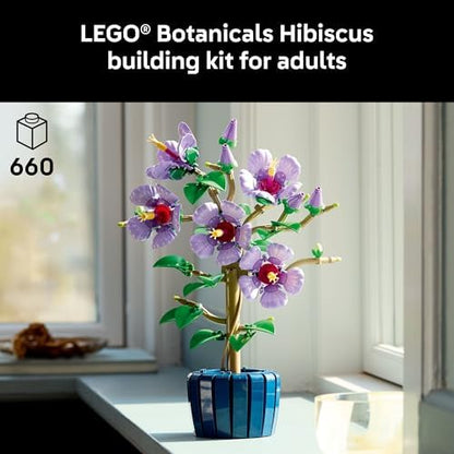 LEGO Botanicals Hibiscus Flower Building Set - Artificial Plant &