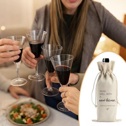 House Warming Gifts: New Home Pairs Well with A New Home Wine Bag