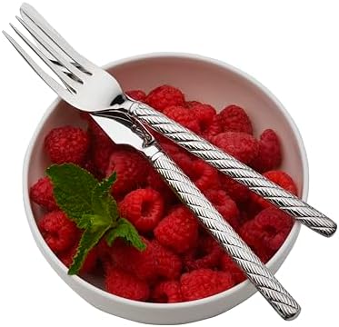 Wallace Neptune Silverware Set 20 Piece, Forged 18/0 Stainless Steel