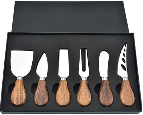 6-Piece Exquisite Cheese Knife Set, Stainless Steel Cheese Knives