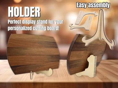 Personalized Gin and Tonic Cutting Board – Custom Engraved Wooden Bar