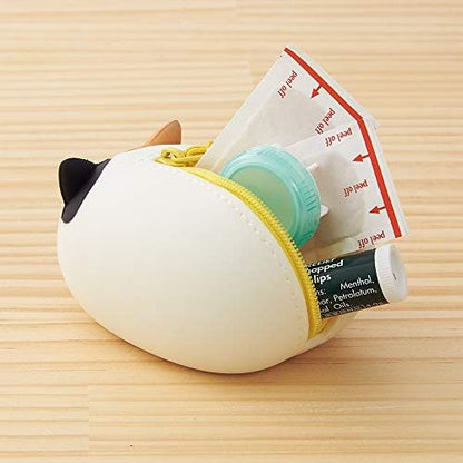 LIHIT LAB PuniLabo Mini Zipper Pouch, Horizontal, 2.2" x 2.7", Shiba