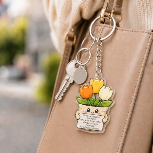 Inspirational Gifts Bulk for Women Teens Staff Positive Keychains