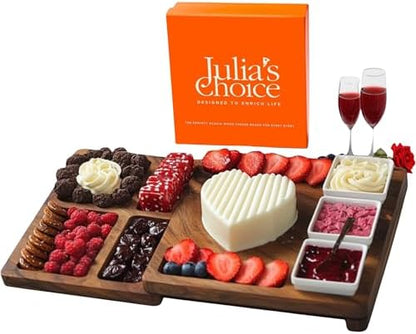 Charcuterie Board Gift Set - Cheese Board Set - Made of Acacia Wood