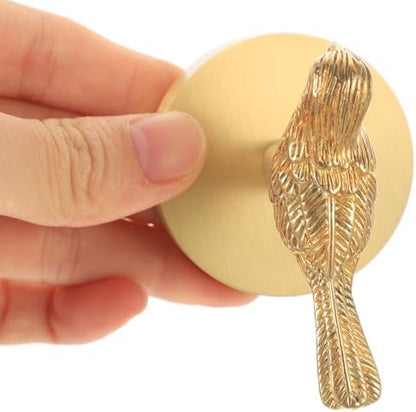Brass Bird Shaped Coat Hook, Creative Wall Hanger for Home Decor