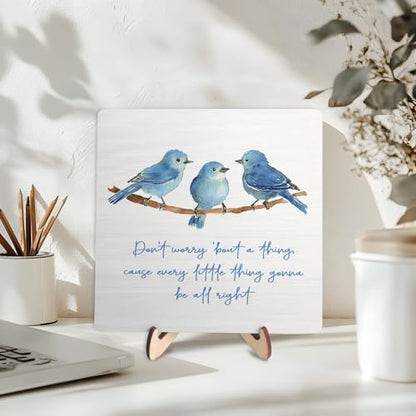 Inspirational Wooden Sign,Every Little Thing Is Gonna Be All