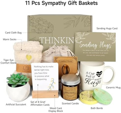 Sympathy Gift Baskets - Care Package Get Well Soon Gifts for Women
