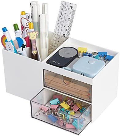 LETURE Office Desk Organizer with drawer, Office Supplies and Desk