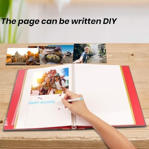 Large Adventure Book Photo Album Magnetic,13"x11.5",DIY,Handmade for