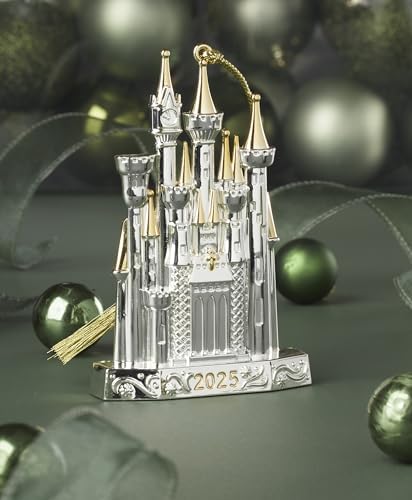 Lenox 2025 Disney Christmas Cinderella Castle Hanging Ornament