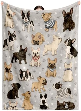 French Bulldog Gifts for Women Bulldog Owners Frenchie Dog Blanket