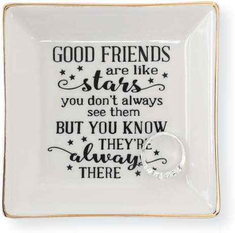 HOME SMILE Good Friends Bestie Birthday Gifts for Women Her Ring