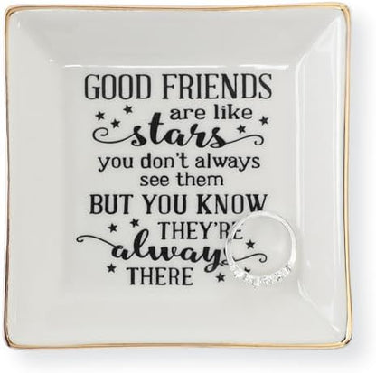 HOME SMILE Good Friends Bestie Birthday Gifts for Women Her Ring