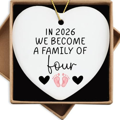 First Time Dad Mom Gifts in 2026 We Become a Family of Four Christmas