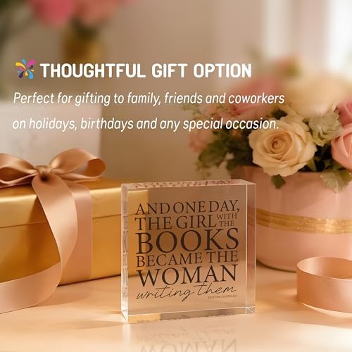 Writer Gifts for Women, Writing Decor for Desk, Shelf