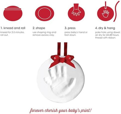 Pearhead Babyprints Ornament, Baby's First Christmas Holiday Keepsake