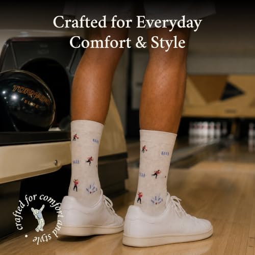 The Gutterball Guru Socks - Funny Bowling Men's Socks - TenPin Gift