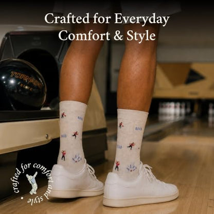 The Gutterball Guru Socks - Funny Bowling Men's Socks - TenPin Gift