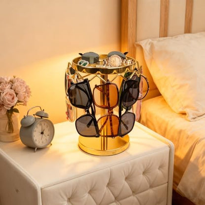 Sunglasses Organizer Rotating Stand, Stainless Steel Eye Glasses