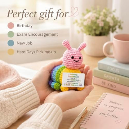 Birthday Gifts for Women Men - Mini Positive Crochet Animals