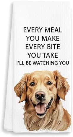 Golden Retriever Gifts Kitchen Towel 16"x24" ‘Every Meal You