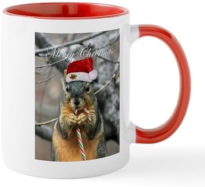 CafePress Christmas Squirrel Ceramic Mug 11 oz (325 ml) Ceramic Coffee