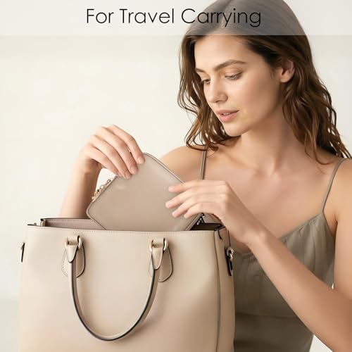 SITHON Small Travel Jewelry Case with Ring Holder, Mini Jewelry Pouch