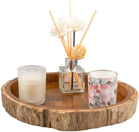Irregular Shape Wood Trays, Natural Wooden Tray for Décor, Rustic