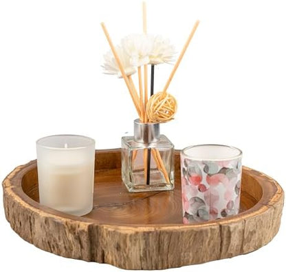 Irregular Shape Wood Trays, Natural Wooden Tray for Décor, Rustic