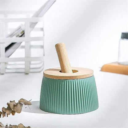 Mortar and Pestle Set Porcelain Set Stoneware Pill Crusher Set