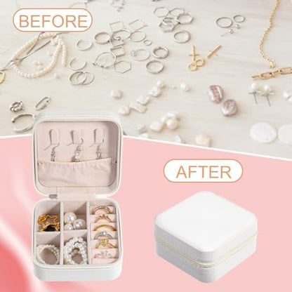 8 Pack Travel Jewelry Case Small Travel Jewelry Box Bridesmaid Gifts