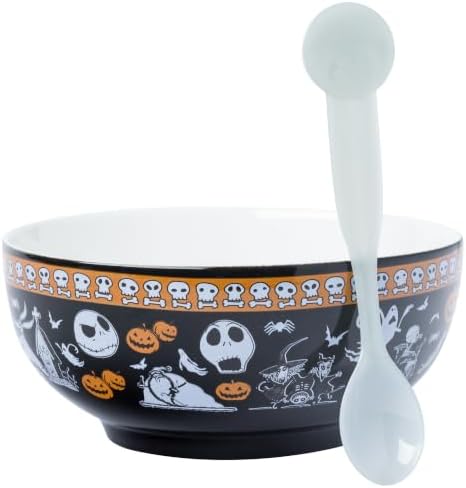 Silver Buffalo Disney Nightmare Before Christmas, Ceramic Bowl, 28oz