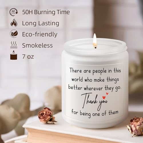 Thank You Gifts for Women, Inspirational Birthday Candle Gift for