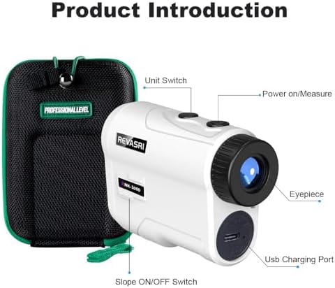 REVASRI Range Finder for Golf, Slope, Pin Lock Vibration 1000Y