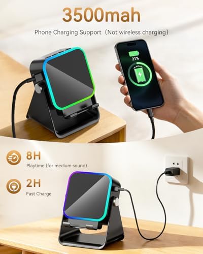 Gifts for Men Tech Gadgets Wireless Induction Speaker with Phone Stand