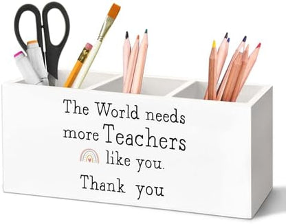 Teacher Appreciation Gifts Pen Holder for Desk, Teacher Gifts Pencil
