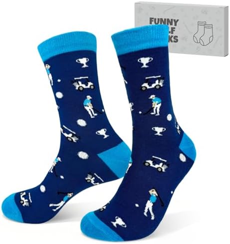 Golf Socks for Men Women,Funny Golf Gift for Dad,Him,Friends &