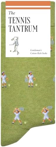 The Tennis Tantrum Socks - Funny Tennis Men's Socks - Sporty Gift for