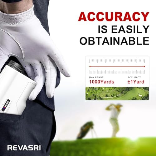 REVASRI Range Finder for Golf, Slope, Pin Lock Vibration 1000Y