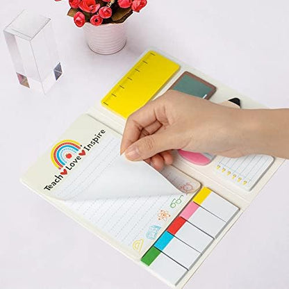 Xqumoi Teaching is A Work of Heart Sticky Notes Set Back to School