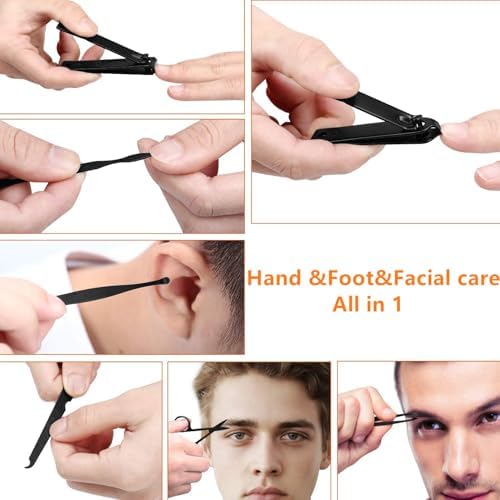 Aceoce Manicure Set Nail Clippers Set Gifts for Men Manicure Pedicure
