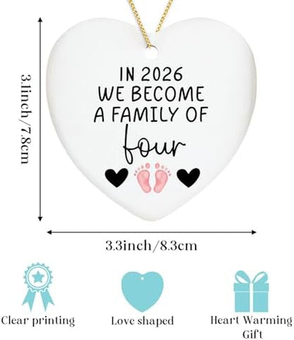 First Time Dad Mom Gifts in 2026 We Become a Family of Four Christmas