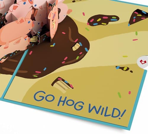 Lovepop Hog Wild Pop-Up Birthday Card with Notecard & Envelope