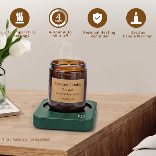 VOBAGA Coffee Mug Warmer for Desk with Auto Shut Off & 3-Temp