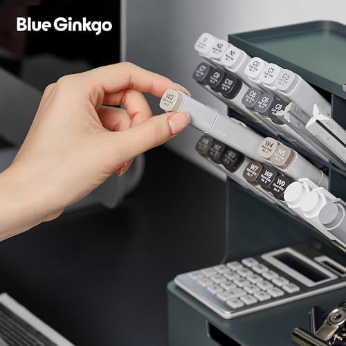 BLUE GINKGO Hive Pen Desk Organizer, Green, Made in Korea