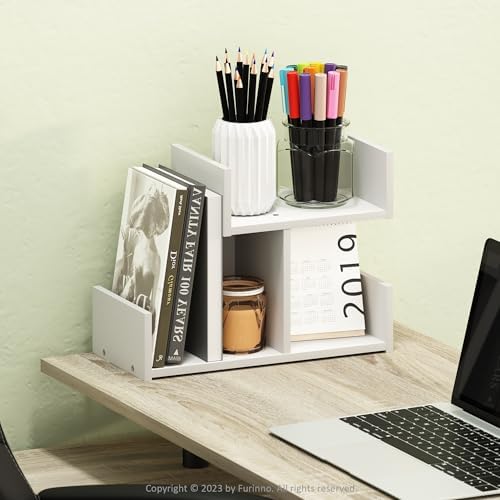 Furinno HERMITE Desk File Folder Organizers, 3-Shelf Desktop Office
