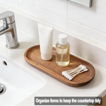 11inch Wooden Vanity Bathroom Trays, Farmhouse Wood Perfume Tray Home