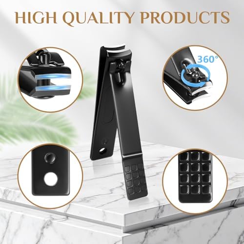 MINKINH Nail Clippers Set Manicure Pedicure Kit, 26-Piece Stainless