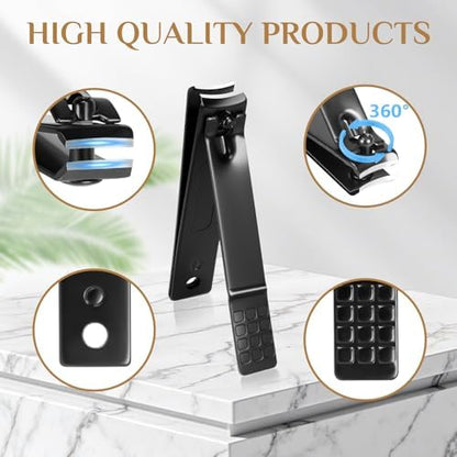 MINKINH Nail Clippers Set Manicure Pedicure Kit, 26-Piece Stainless
