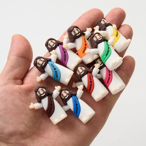 30 Pcs Mini Jesus Figures Tiny Jesus Loves You Figurine Little